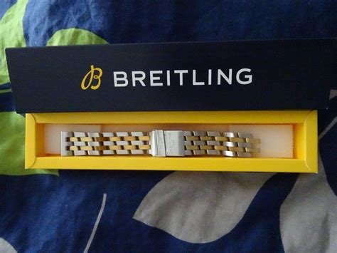 breitling armband stahl gold|Breitling 14mm Pilot Armband Stahl Gold Glied Link Callistino I240.